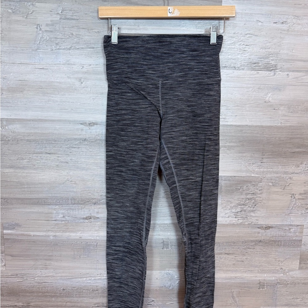 Lululemon Align High-Rise Leggings Size 6 Space Dye Grey White
